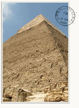 Postcard of Giza Pyramid